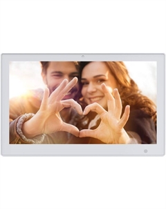 Фоторамка 13.3" PF-1300 IPS 1920x1080 белый пластик ПДУ Видео Digma