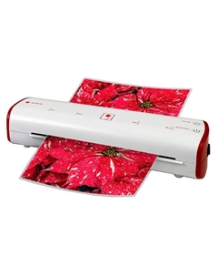 Ламинатор Heleos ЛМ-А4МБК белый/красный A4 (75-125мкм) 30см/мин (2вал.) хол.лам. лам.фото Гелеос