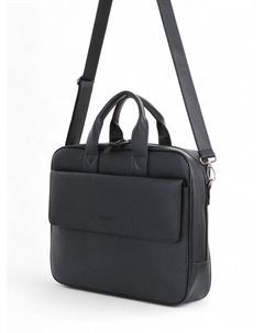 Сумка деловая мужская на молнии, 38×9×44 см, чёрная Bagsland