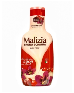 Пена для ванны,, Goji berries & Flowers, 1000 мл Malizia