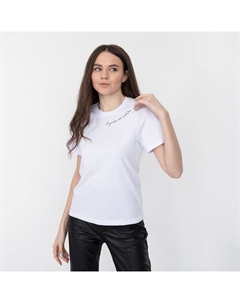 Футболка женская «С ума не сойди», белая, размер 40-42 Kaftan