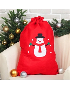 Мешок Деда Мороза «Снеговик», 50×70 см Страна карнавалия