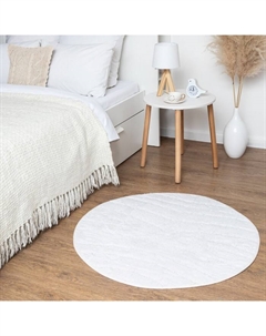 Ковер «» Zig-Zag, d=100 см, молочный, хлопок 70%, 1500 г/м² Этель