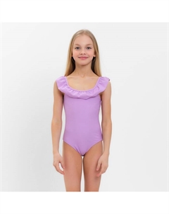 Купальник слитный детский, сиреневый, рост 110-116 см Minaku
