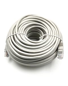 Патч-корд Buro UTP 4 пары cat5E CCA molded 30м серый RJ-45 (m)-RJ-45 (m)