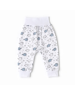 Штанишки детские "Антошка", цвет белый/слоны, рост 80 см Юниор текстиль