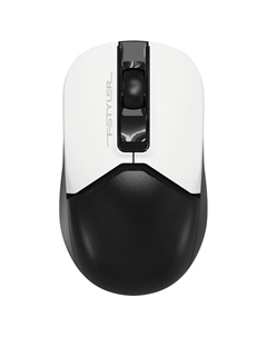 Мышь A4Tech Fstyler FB12, оптическая, беспроводная, 1200dpi, USB, белый/чёрный A4tech