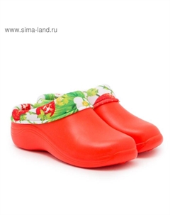 Галоши женские, цвет коралловый/клубника, размер 37-38 Каури