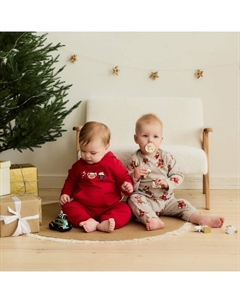 Комплект (штанишки и кофточка) «. Новогодние медвежата», рост 92-98 см Крошка я