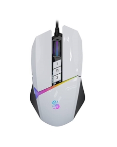 Мышь A4Tech Bloody W60 Max белый оптическая (10000dpi) USB (10but) A4tech