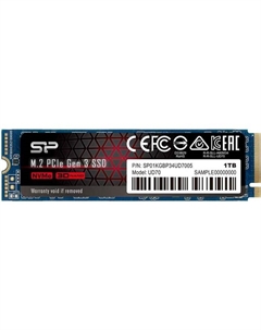 Накопитель SSD Silicon Power PCIe 3.0 x4 1TB SP01KGBP34UD8005 M-Series UD80 M.2 2280 Silicon power