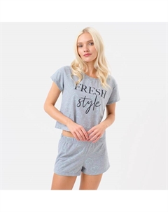 Пижама женская (футболка, шорты) Fresh, размер 40-42 Kaftan