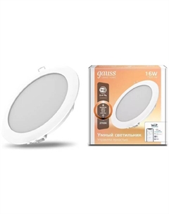 Умный светильник Gauss IoT Smart Home потолоч. белый (2020122)