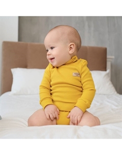 Боди-водолазка детская, жёлтое, рост 86-92 см Minaku