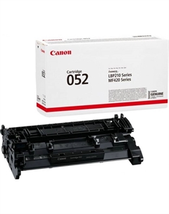 Картридж Canon 052 2199C002 (MF421dw/MF426dw/MF429x), для Canon 3100 страниц, чёрный