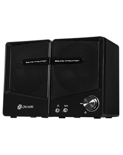 Колонки Оклик OK-126 2.0 черный 6Вт Oklick