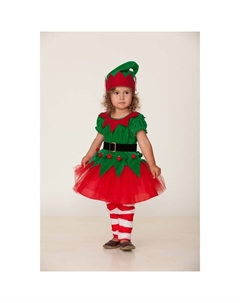 Карнавальный костюм «Эльфочка»: платье, головной убор, р. 98-56 Батик