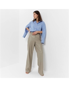 Брюки из экокожи женские : Eco leather, серые, размер 44 Minaku