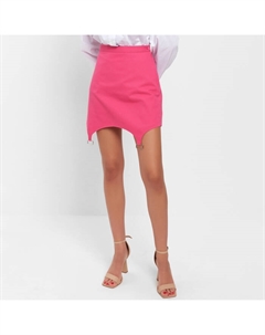 Юбка мини джинсовая женская : Denim, размер 46, розовая Mist