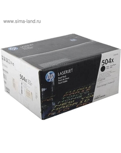 Картридж HP 504X CE250XD для CLJ CP3525/CM3530 (21000k), 2 шт., чёрный Hp
