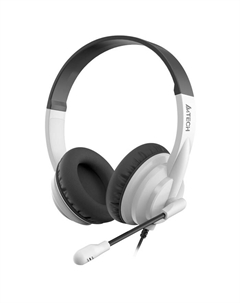 Наушники A4Tech HU-10, компьютерные, микрофон, 100 дБ, 32 Ом, USB, 2 м, белые A4tech