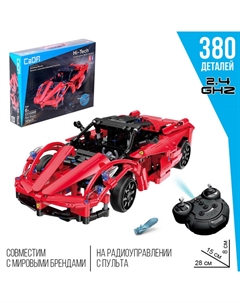 Конструктор радиоуправляемый «Тачка», с аккумулятором, 380 деталей Cada