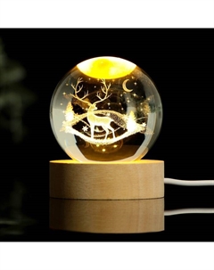 Светильник новогодний «Олень», d=6 см Сима-ленд