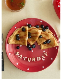 Тарелка «Красный горох», d=27 см, керамика, красная Доляна