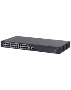 Коммутатор Dahua DH-CS4228-24GT-375 (L2) 24x1Гбит/с 2xКомбо(1000BASE-T/SFP) 2SFP 24PoE 400W  108280