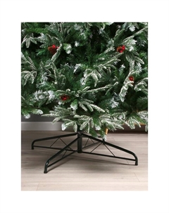 Искусственная ёлка с шишками, ягодами «. Виктория», 300 см, d нижнего яруса 160 см, 3008 смешанные ветки на крючках, 26 ярусов Зимнее волшебство