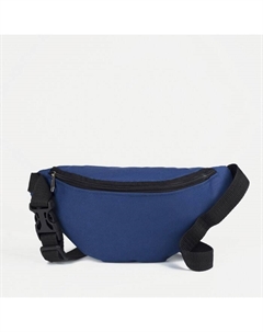 Поясная сумка на молнии, 25×6×13 см, синяя Зфтс
