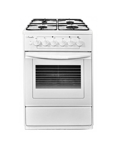 Плита "" ЭГ 401 СТ-2у, газовая, 4 конфорки, 57 л, электрическая духовка, белая Лысьва