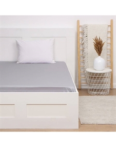 Простыня евро «» Grey sky, 220×240 см, мако-сатин, хлопок 100% Этель