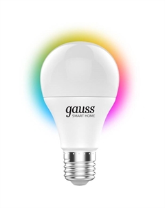 Умная лампа Gauss IoT Smart Home E27 8.5Вт 806lm Wi-Fi (1170112)