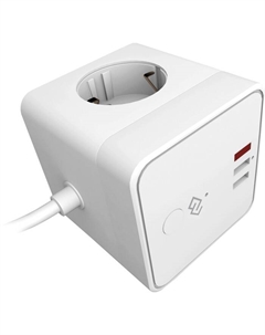 Умная розетка DiPlug Cube 1 EU Wi-Fi белый (DPC13S) Digma