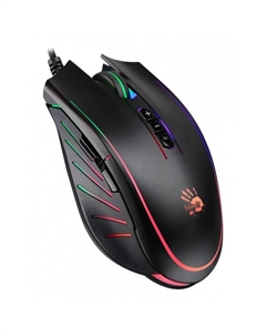 Мышь A4Tech Bloody Q81 Curve, игровая, проводная, оптическая, 6200 dpi, USB, чёрная A4tech