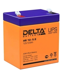 Батарея для ИБП HR 12-5.8, 12 В, 5.8 А*ч Delta