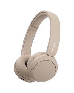 Наушники накладные Sony WH-CH520, беспроводные, Bluetooth, оголовье, бежевые (WH-CH520/C)