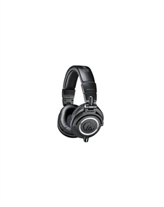 Наушники мониторные Audio-Technica ATH-M50, проводные, 1.2 м, оголовье, чёрные (15117007) Audio-technica