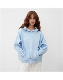 Худи женское : SPORTY & STYLISH цвет голубой, размер 42-44 Minaku