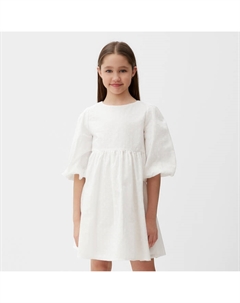 Платье для девочки, белое, рост 134 см Minaku