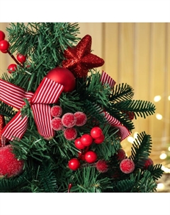 Искусственная ёлка настольная «. Снежное яблочко», 39×21 см, ПВХ ветки отгибаются Зимнее волшебство