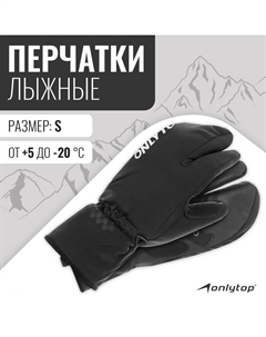 Перчатки лыжные лобстеры модель 2089, р. S Onlytop
