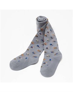 Колготки детские «Строительная техника», цвет серый, рост 104-110 Лукоморье