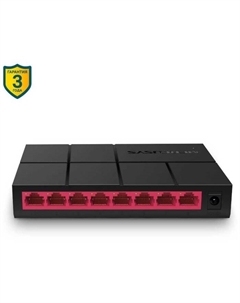Коммутатор Mercusys MS108G, неуправляемый, 8х10/100/1000BASE-T