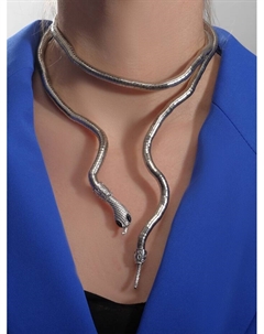 Колье-трансформер «Змея», цвет чернёное серебро, 90 см Qf