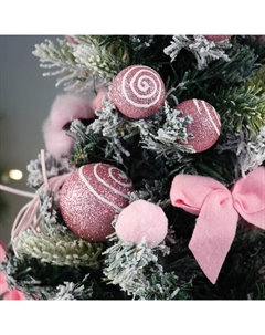 Искусственная ёлка настольная «. Сюрприз в мешочке», 64×25 см, розовая Зимнее волшебство