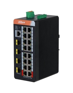 Коммутатор Dahua DH-IS4420-16GT-240 (L2) 20x1Гбит/с 3SFP 16PoE 240W управляемый