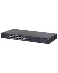Коммутатор Dahua DH-CS4220-16GT-240 (L2) 16x100Мбит/с 2x1Гбит/с 2xКомбо(1000BASE-T/SFP) 16P  108280