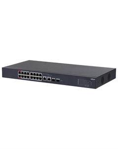 Коммутатор Dahua DH-CS4218-16ET-240 (L2) 16x100Мбит/с 2xКомбо(1000BASE-T/SFP) 2SFP 16PoE 24  108280